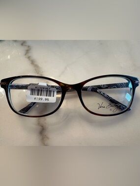 Vera Bradley Marisol Tortoise Blue Designer Eyeglass Frames - NWT